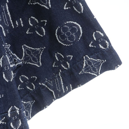 Louis Vuitton Monogram SS Chambray Shirt Denim #xl — view 5