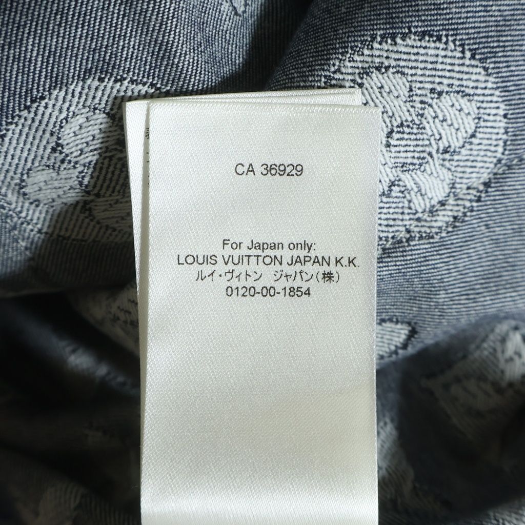 Louis Vuitton Monogram SS Chambray Shirt Denim #xl — view 8