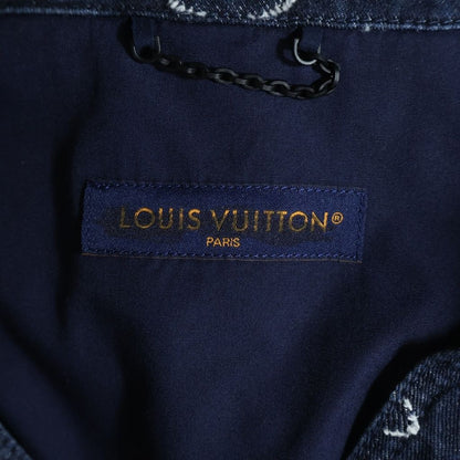 Louis Vuitton Monogram SS Chambray Shirt Denim #xl — view 6