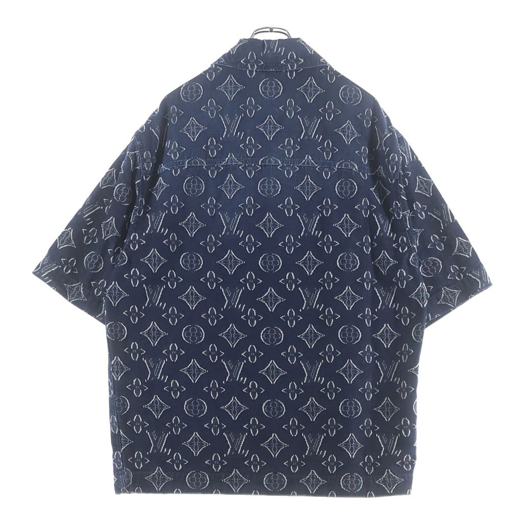 Louis Vuitton Monogram SS Chambray Shirt Denim #xl — view 2