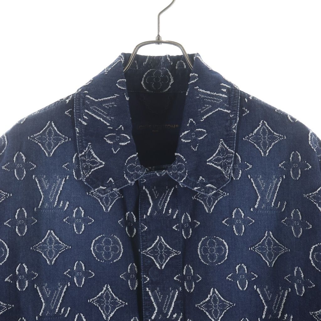 Louis Vuitton Monogram SS Chambray Shirt Denim #xl — view 3