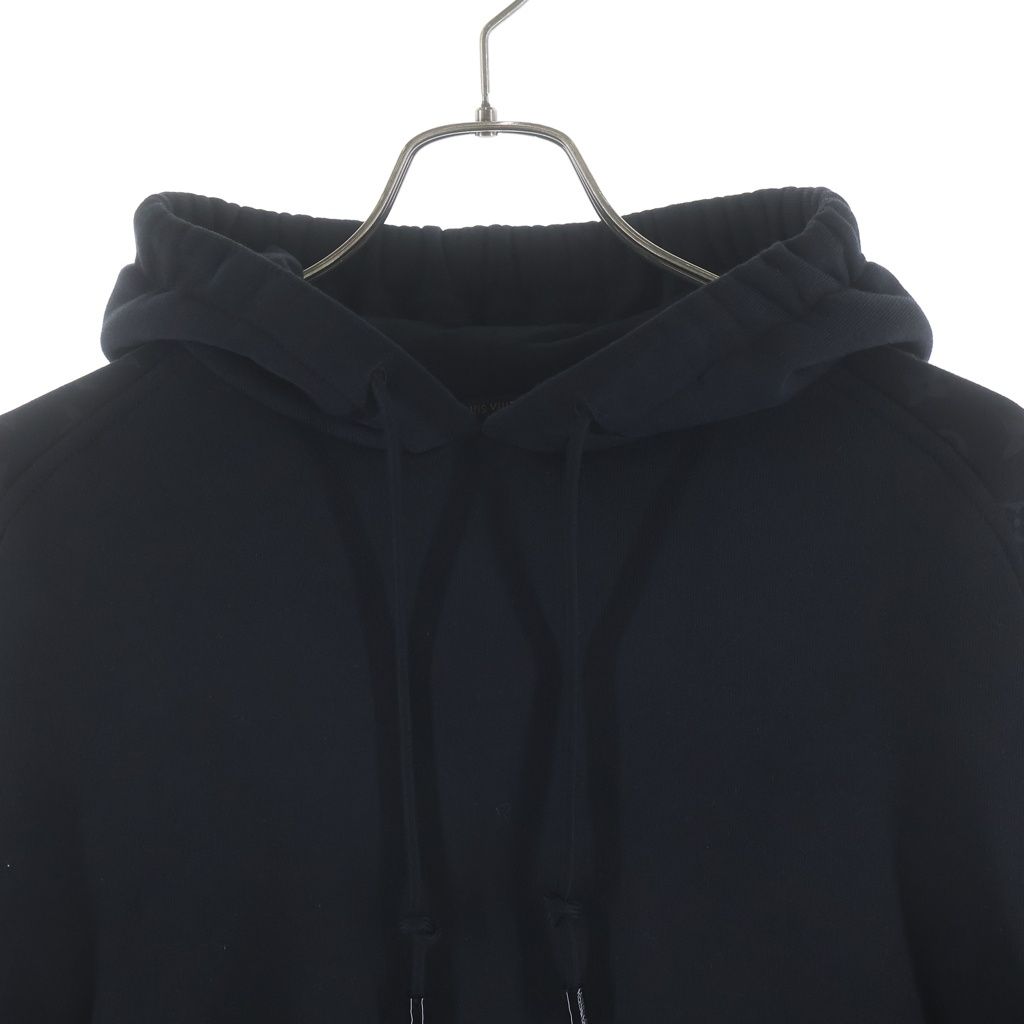 Louis Vuitton Hoodie Monogram Circle Cut Black — view 3