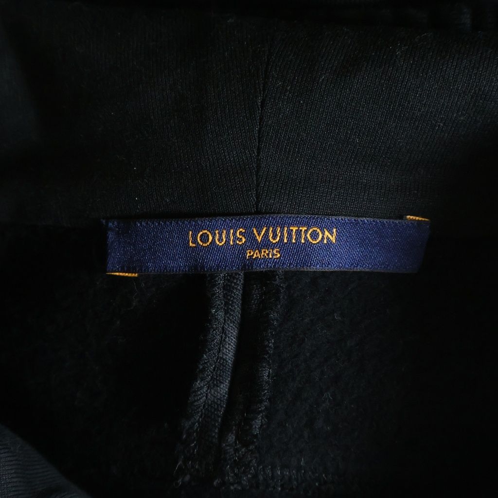 Louis Vuitton Hoodie Monogram Circle Cut Black — view 6