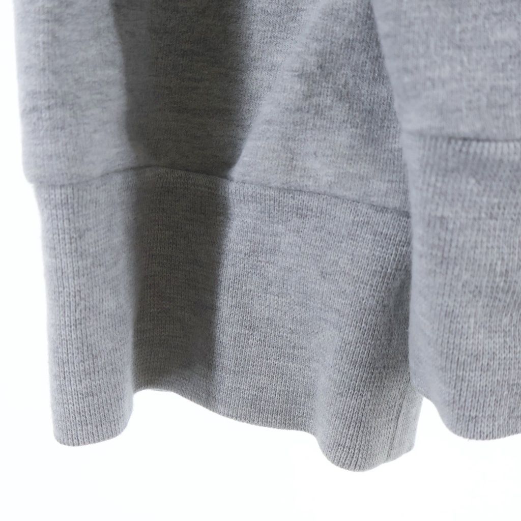 Moncler Felpa Con Cappuccio Logo Embroidery Hoodie Sweatshirt Gray — view 5