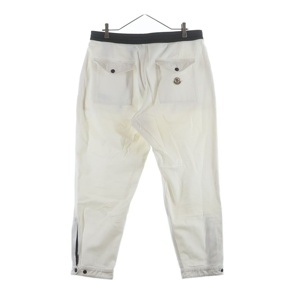 Moncler Grenoble Pantaloni Logo Embroidered Cotton Tapered Trouser Drawstring — view 2
