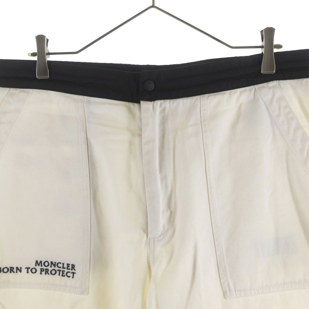 Moncler Grenoble Pantaloni Logo Embroidered Cotton Tapered Trouser Drawstring — view 3