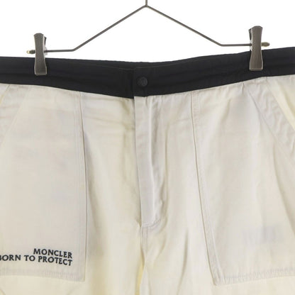Moncler Grenoble Pantaloni Logo Embroidered Cotton Tapered Trouser Drawstring — view 3