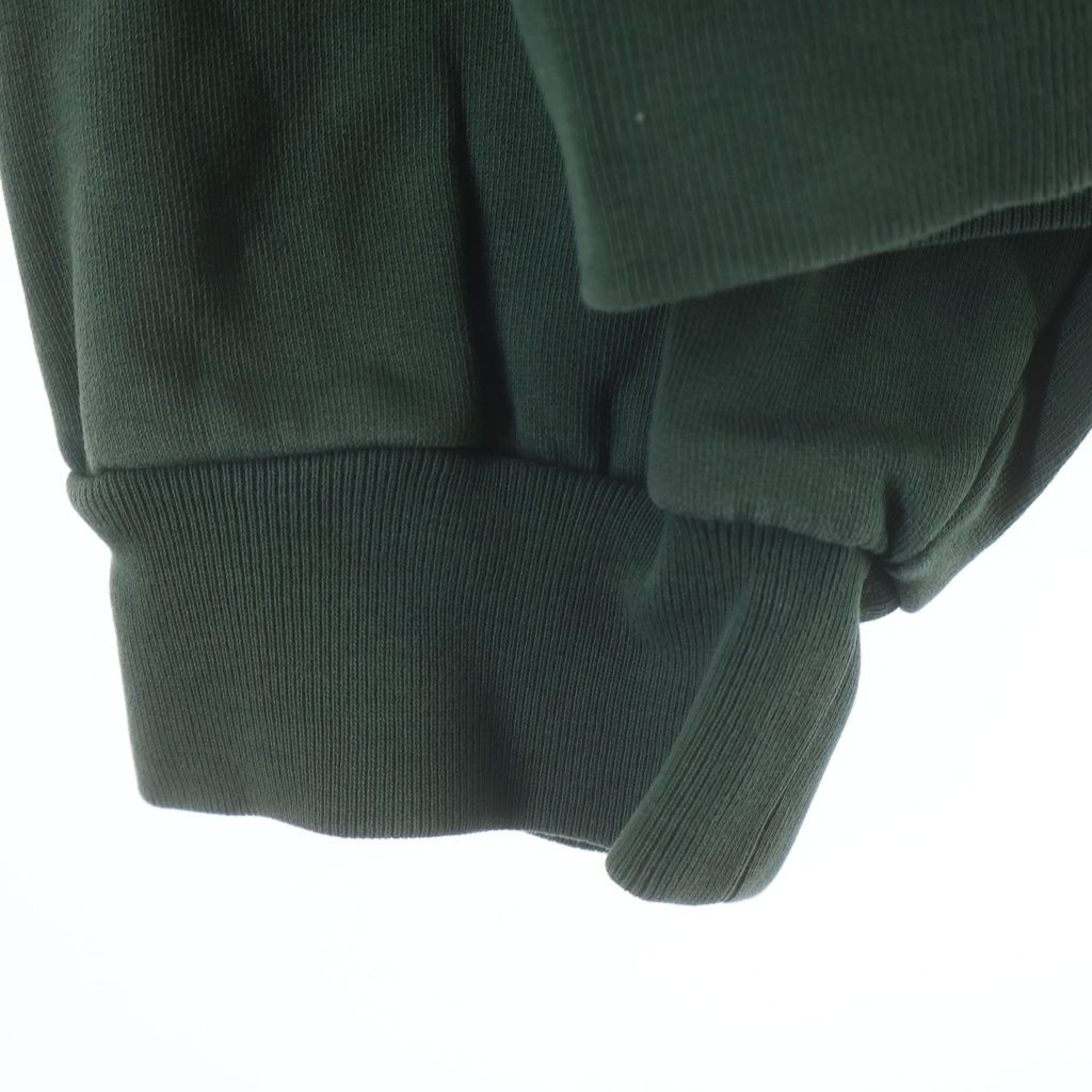 Balenciaga Paris Hoodie Front Logo Embroidery Pullover Green — view 5