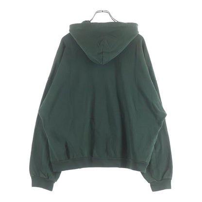Balenciaga Paris Hoodie Front Logo Embroidery Pullover Green — view 2