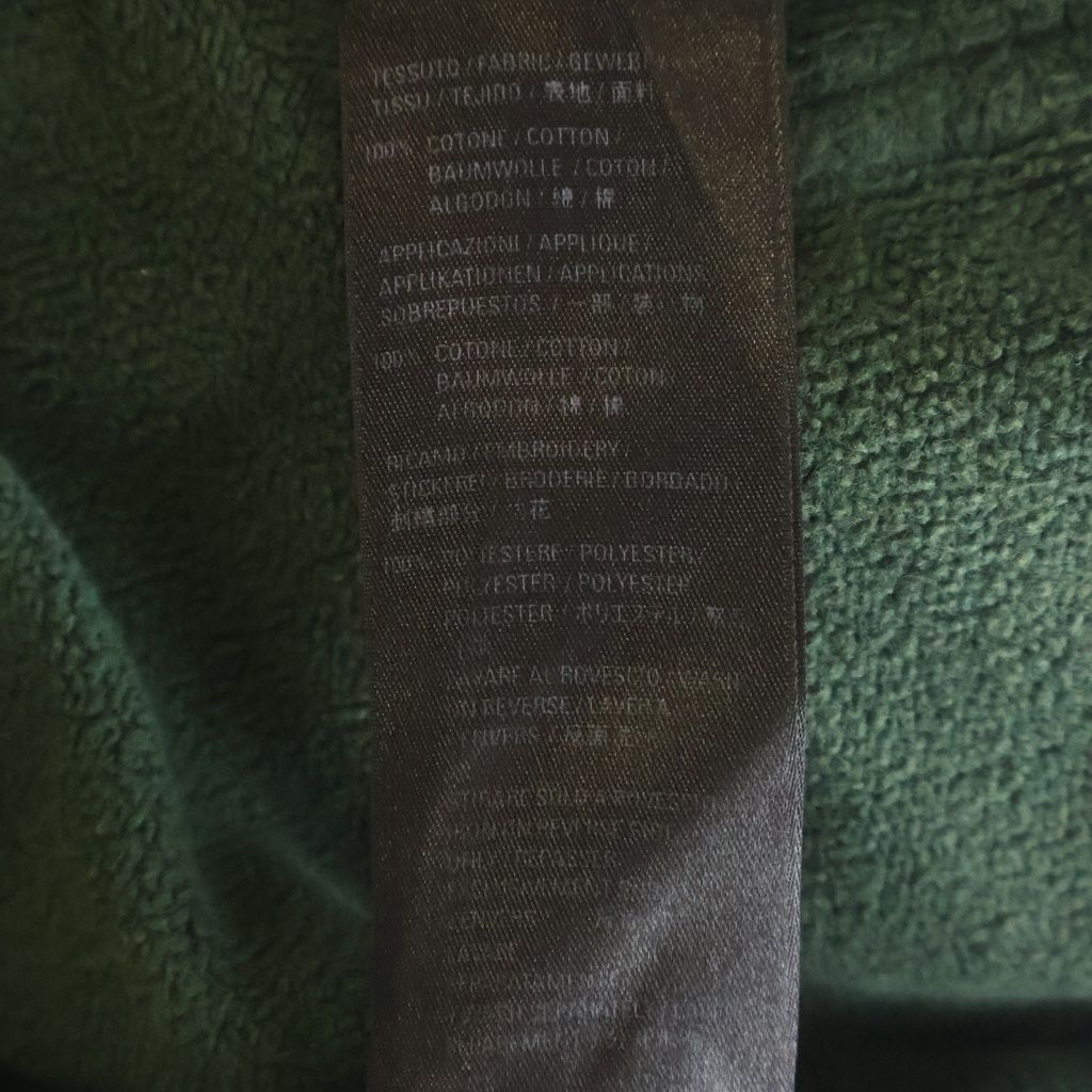 Balenciaga Paris Hoodie Front Logo Embroidery Pullover Green — view 7