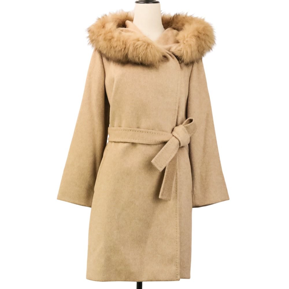 Max Mara Studio Cashmere Tree lede coat 36 Beige — view 2