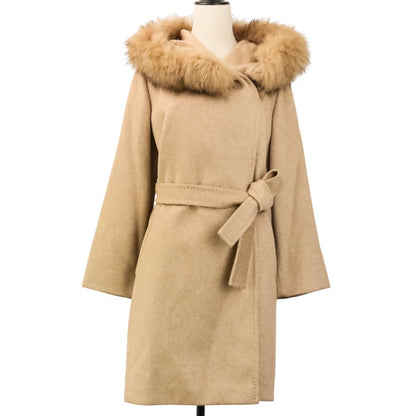 Max Mara Studio Cashmere Tree lede coat 36 Beige — view 2