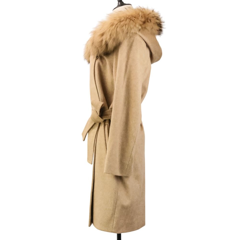 Max Mara Studio Cashmere Tree lede coat 36 Beige — view 4