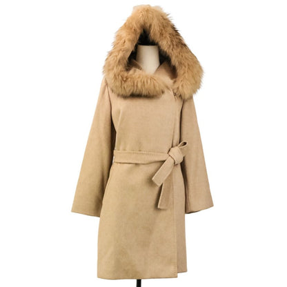 Max Mara Studio Cashmere Tree lede coat 36 Beige