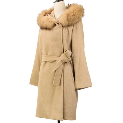 Max Mara Studio Cashmere Tree lede coat 36 Beige — view 3