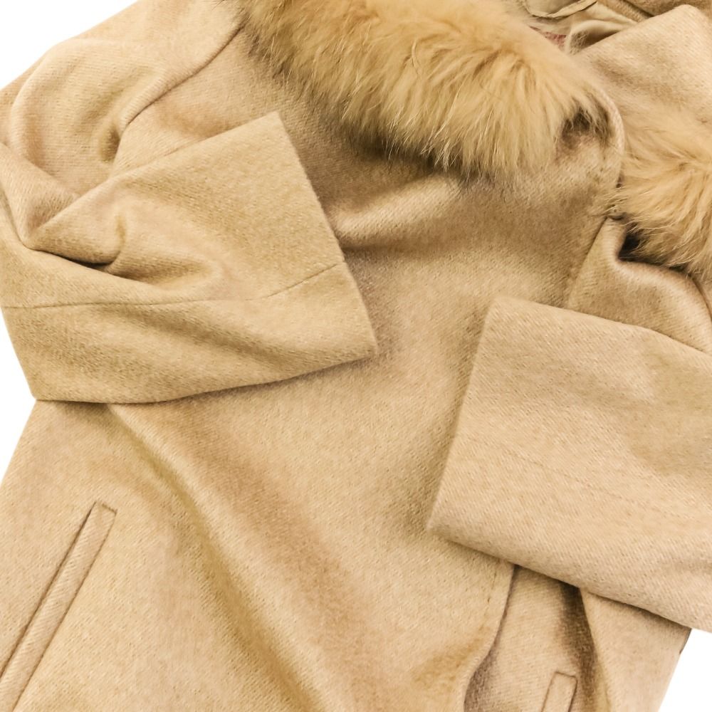 Max Mara Studio Cashmere Tree lede coat 36 Beige — view 7