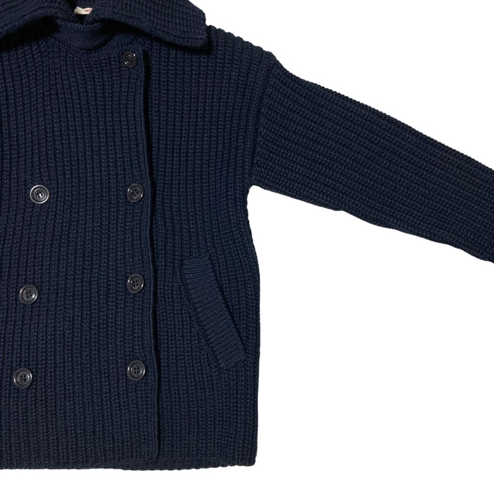 Prada Knit Double Jacket 38 Navy LadySecond — view 3