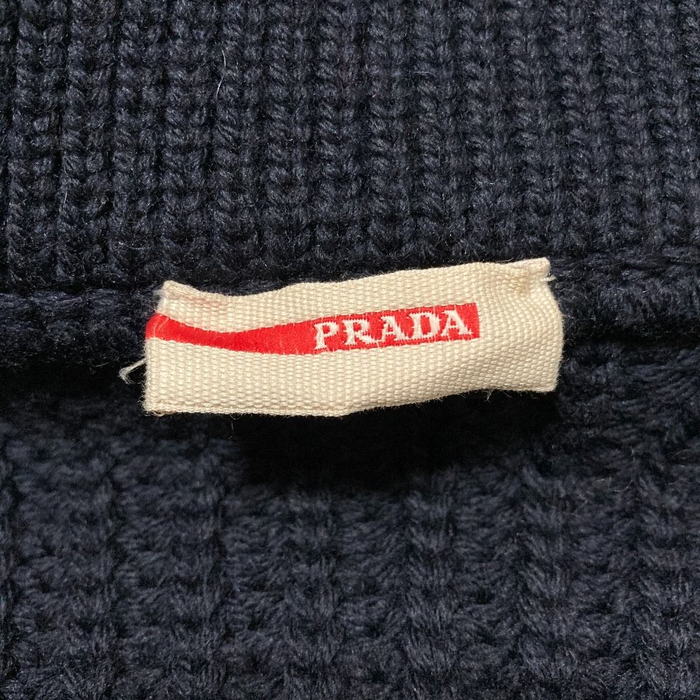 Prada Knit Double Jacket 38 Navy LadySecond — view 5