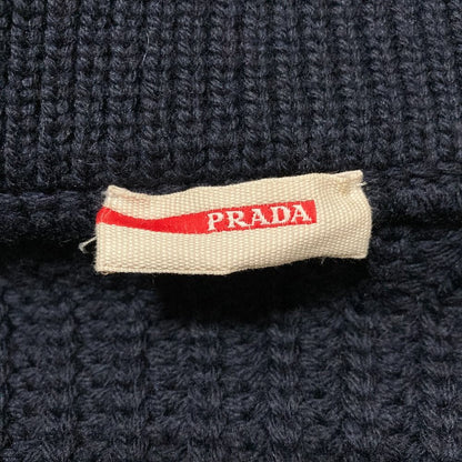 Prada Knit Double Jacket 38 Navy LadySecond — view 5