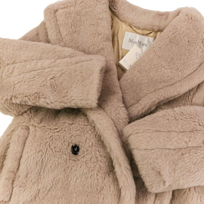 Max Mara Olga Shaw Tocoat Jacket Saz Beige — view 6