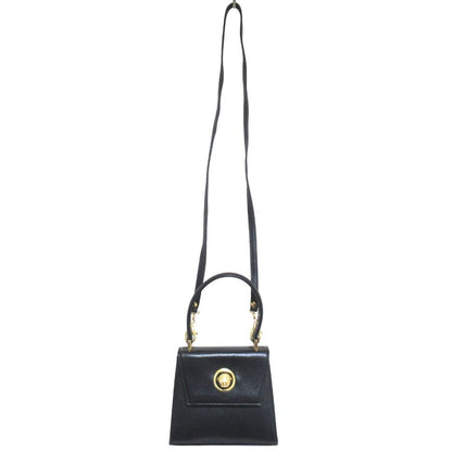 Versace Gianni Vintage Sa 2-Way Shoulder Bag Black LadySecond — view 3