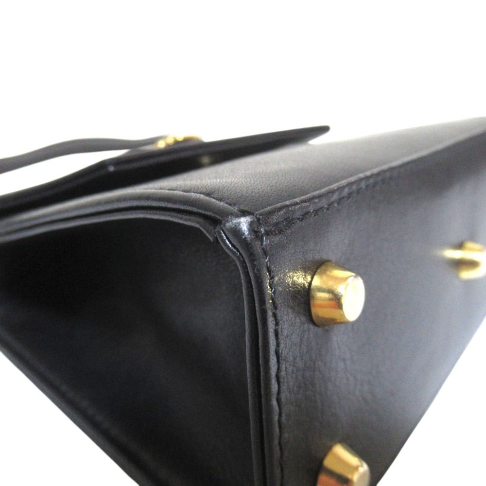 Versace Gianni Vintage Sa 2-Way Shoulder Bag Black LadySecond — view 7