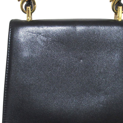 Versace Gianni Vintage Sa 2-Way Shoulder Bag Black LadySecond — view 6