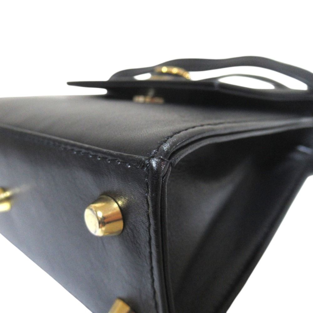 Versace Gianni Vintage Sa 2-Way Shoulder Bag Black LadySecond — view 8