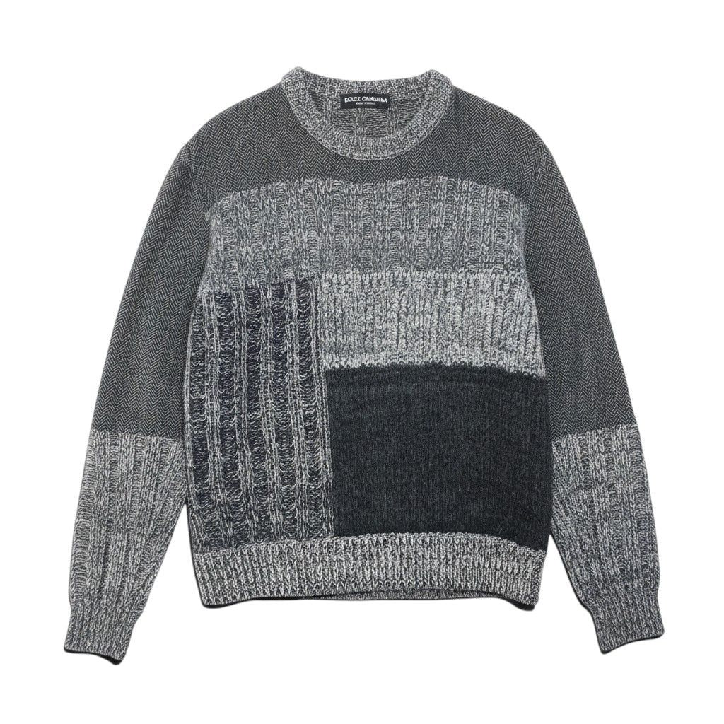 Dolce & Gabbana Long Sleeve Knit Sweater Contrast