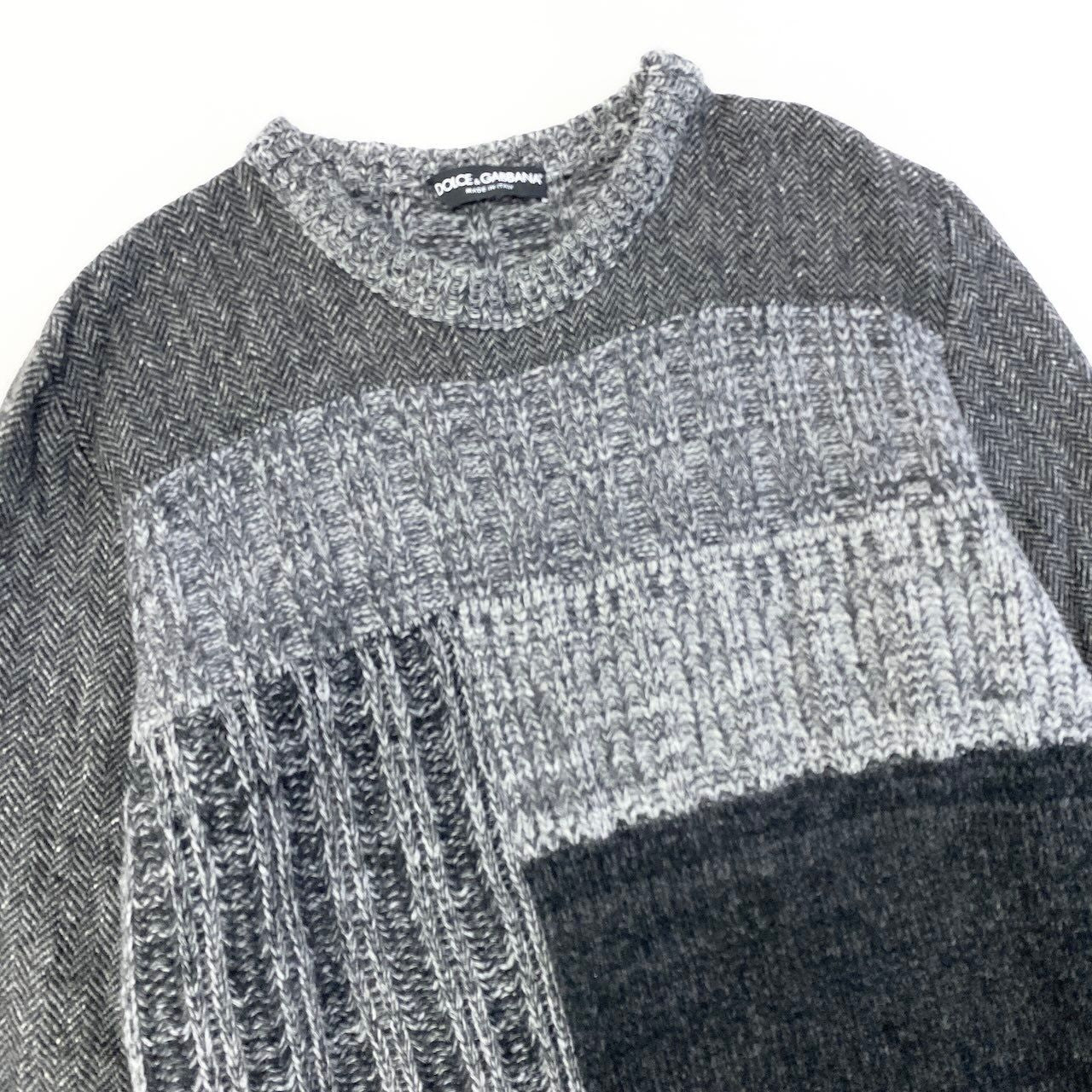 Dolce & Gabbana Long Sleeve Knit Sweater Contrast — view 3