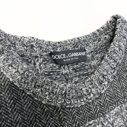 Dolce & Gabbana Long Sleeve Knit Sweater Contrast — view 5