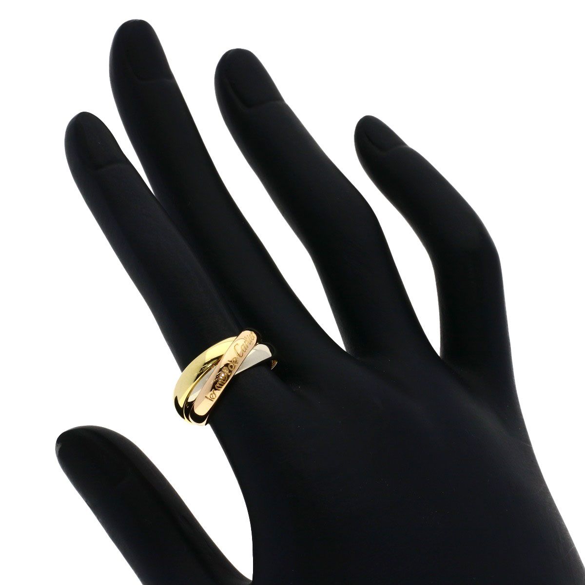 Cartier Trinity 50 Ring 18k Yellow Gold 18k Pink White — view 4
