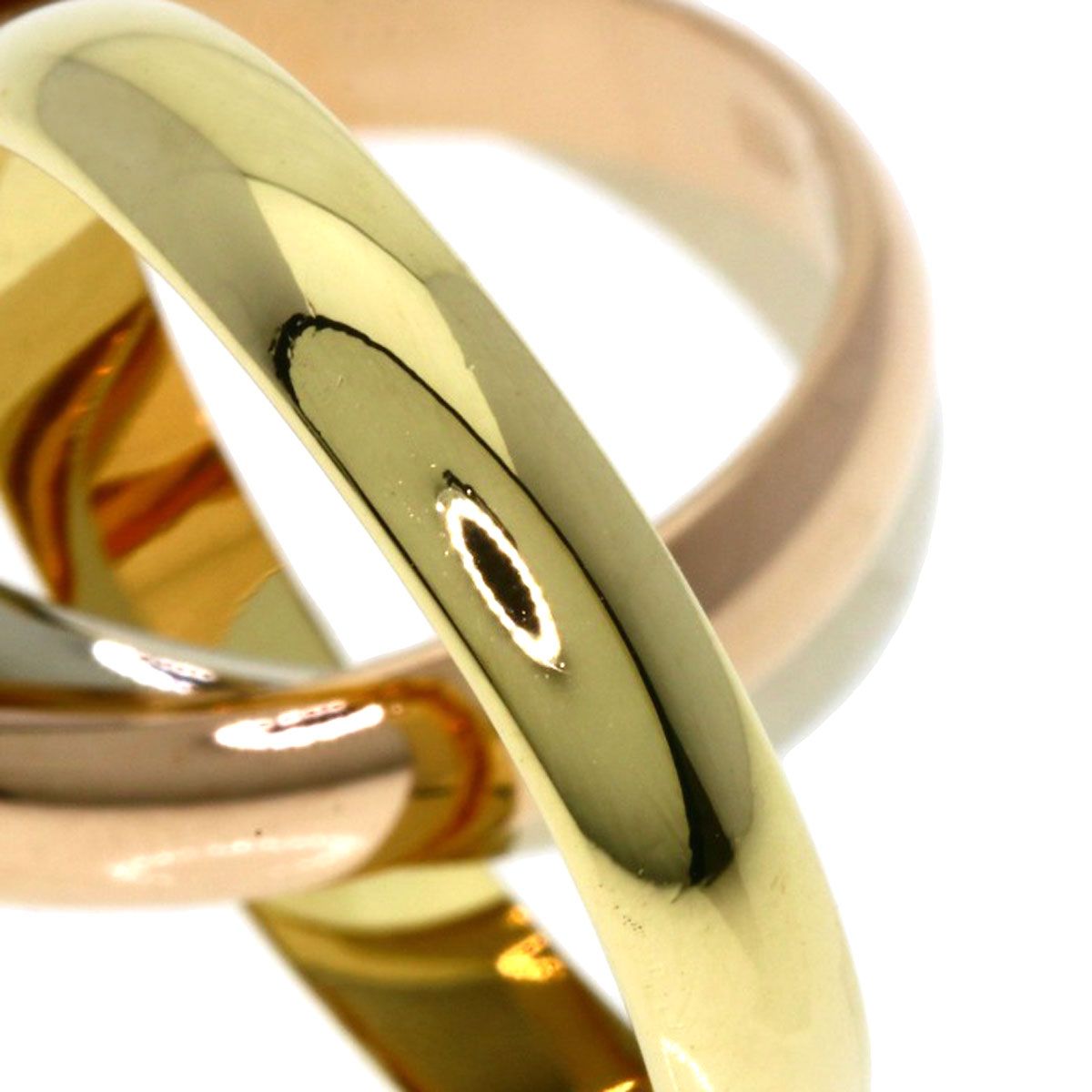 Cartier Trinity 51 Ring 18k Yellow Gold 18k Pink White — view 5