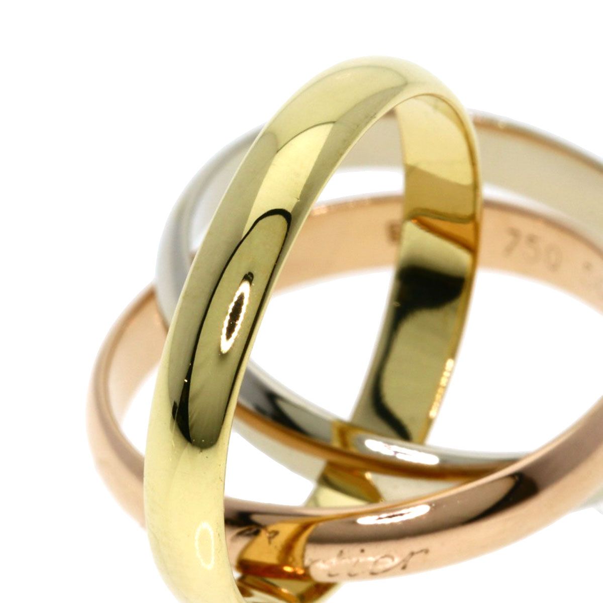 Cartier 56 Ring 18k Yellow Gold 18k Pink 18k White — view 6