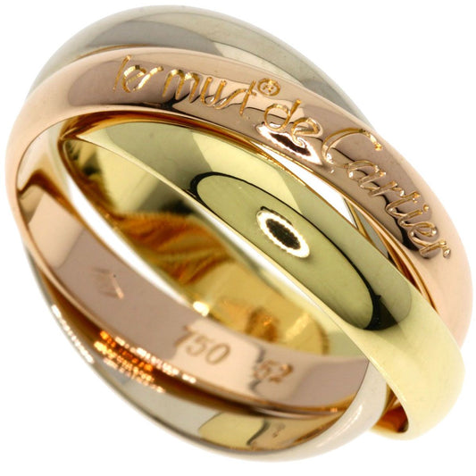 Cartier 52 Ring 18k Yellow Gold 18k Pink 18k White