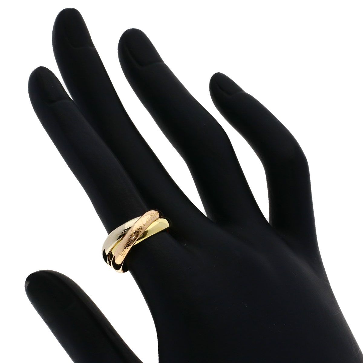 Cartier Trinity 51 Ring 18k Yellow Gold 18k Pink White — view 4
