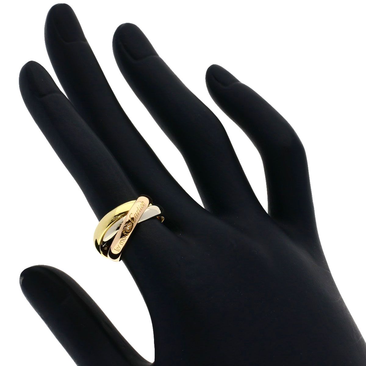 Cartier Trinity 50 Ring 18k Yellow Gold 18k Pink White — view 4