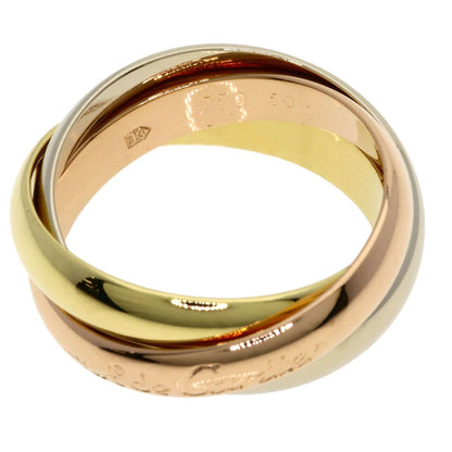 Cartier Trinity 50 Ring 18k Yellow Gold 18k Pink White — view 3