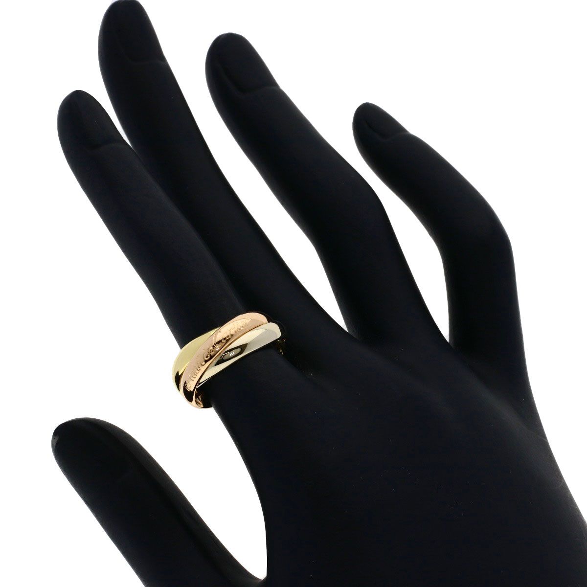 Cartier Trinity 50 Ring 18k Yellow Gold 18k Pink White — view 4