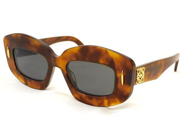 Loewe Screen Sunglasses Brown Tortoiseshell Pattern Eyewear