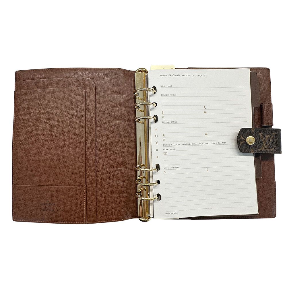 Louis Vuitton Pocket Bookcover Monogram Canvas GM Brown 6 Therefore — view 6