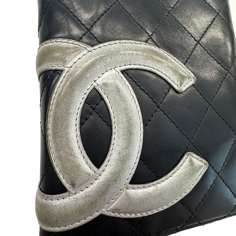Chanel Wallet Lambskin Black Silver — view 4