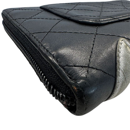 Chanel Wallet Lambskin Black Silver — view 5