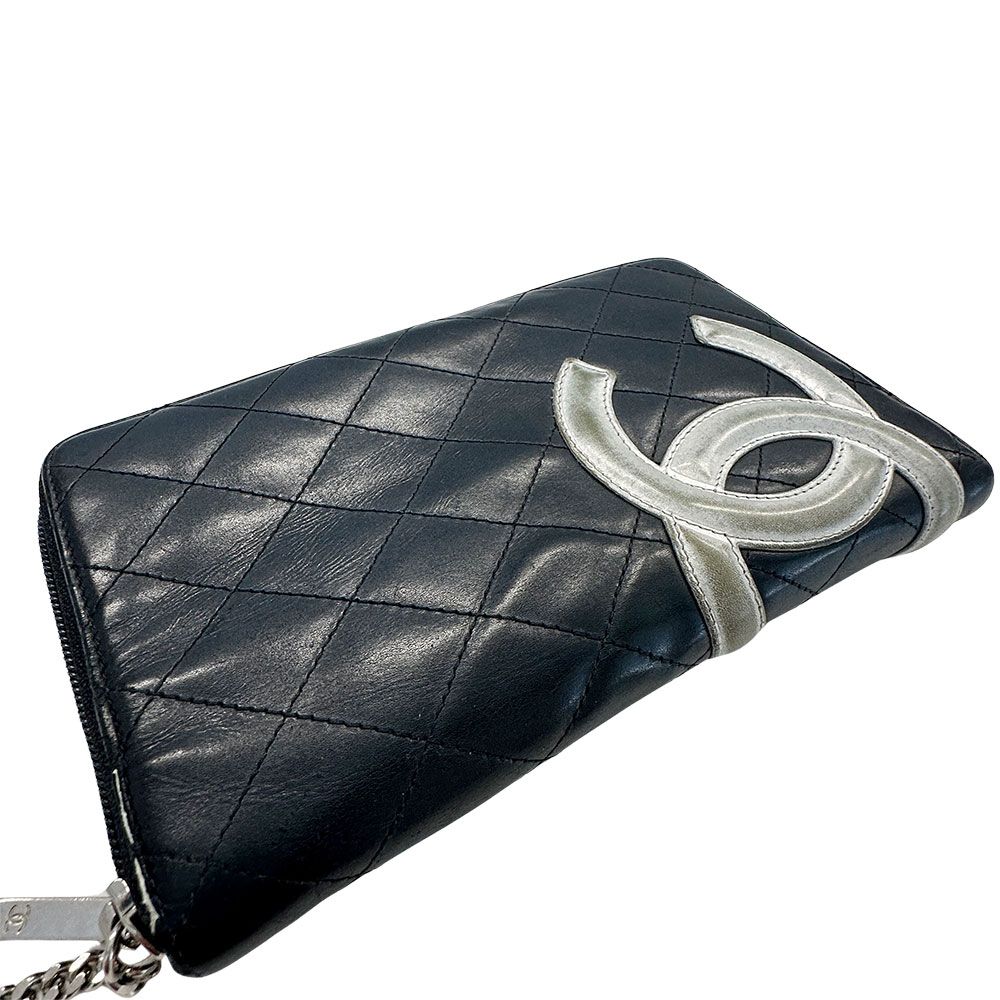 Chanel Wallet Lambskin Black Silver — view 7