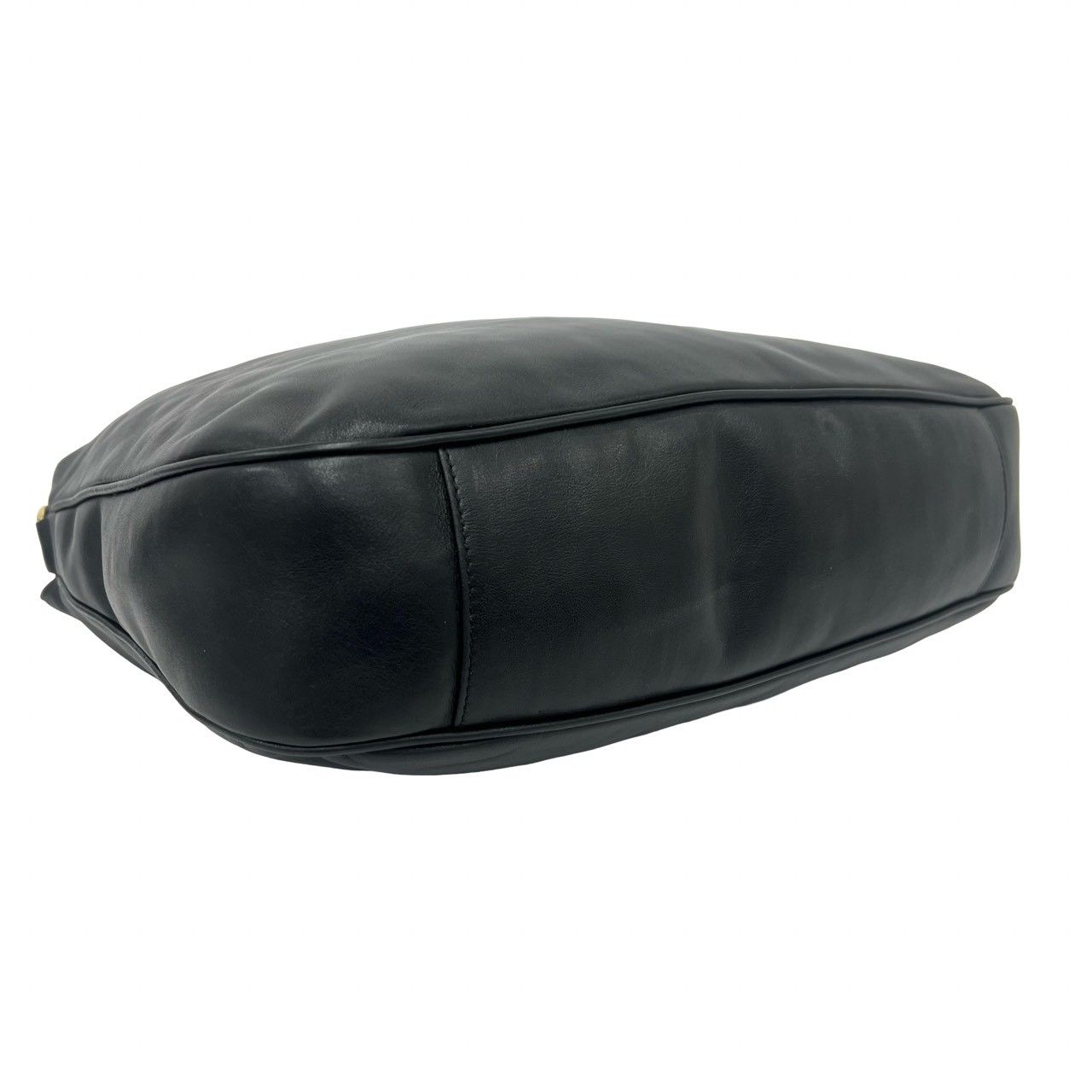 Gucci Vintage Bamb Leather 2-Way Shoulder Bag Black — view 7