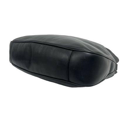 Gucci Vintage Bamb Leather 2-Way Shoulder Bag Black — view 8