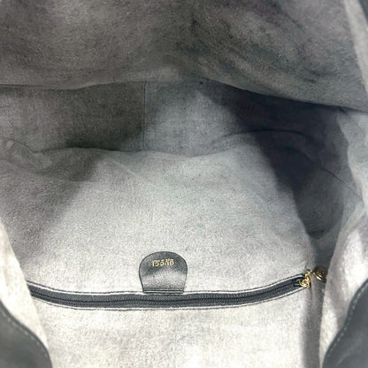 Gucci Vintage Bamb Leather 2-Way Shoulder Bag Black — view 9