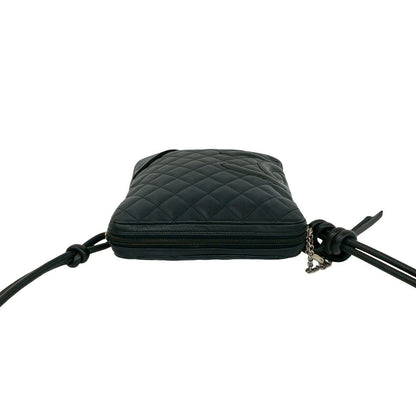 Chanel Vintage Cambon Line CC Logo Leather Mini Shoulder Bag Black — view 4