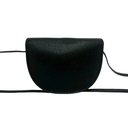 Dior Vintage CD Logo Leather Shoulder Bag Pochette Black — view 3