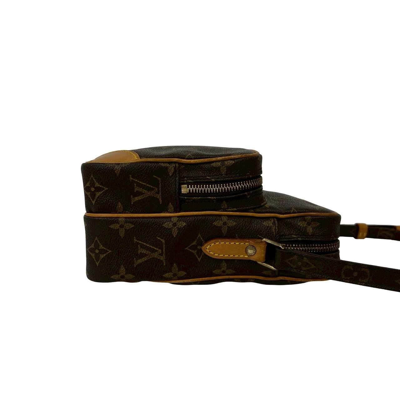 Louis Vuitton Vintage Amazon Monogram Leather Shoulder Bag Pochette Brown — view 6